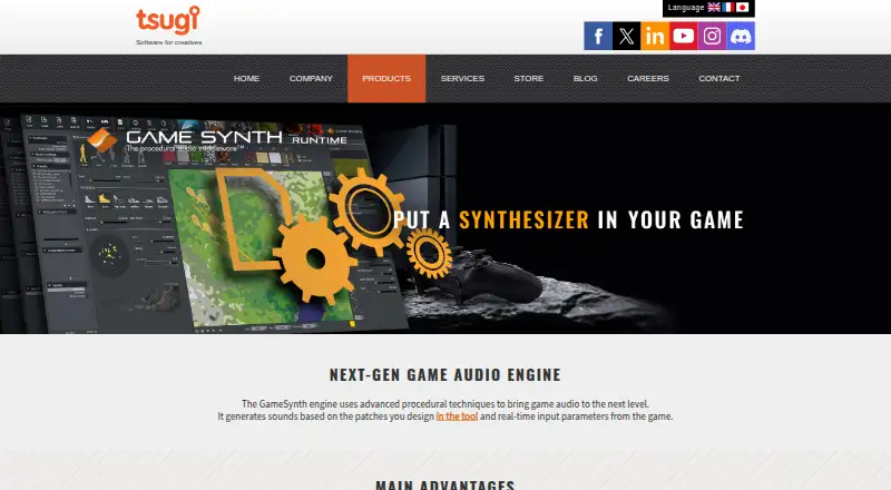 GameSynth Runtime's website