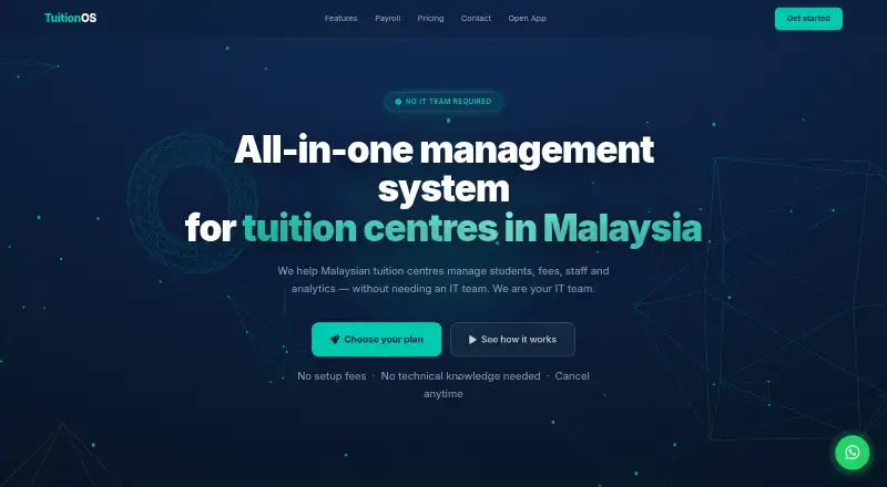 TuitionOS's website