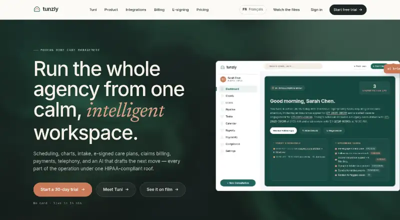 Tunzly's website