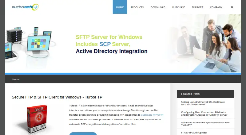TurboFTP's website