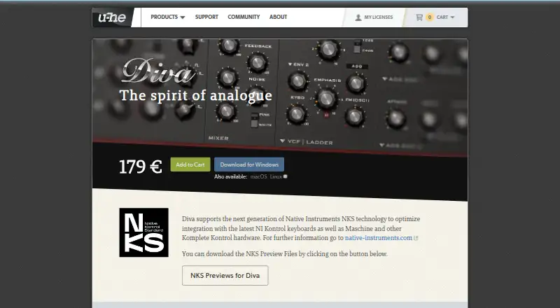 Diva's website