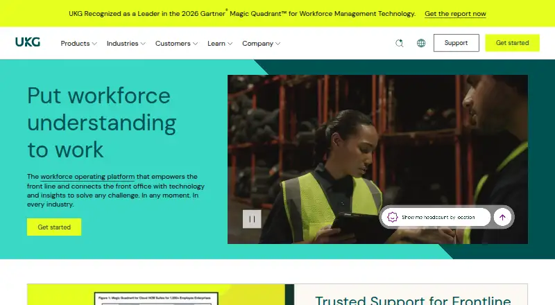 UKG People Assist's website
