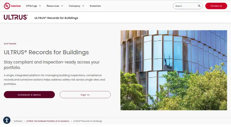 ULTRUS Records for Buildings's website