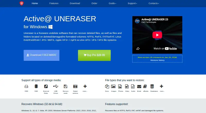 Active@ Uneraser's website