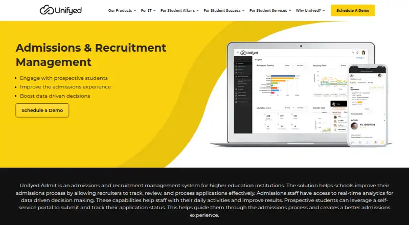 Unifyed Admit's website