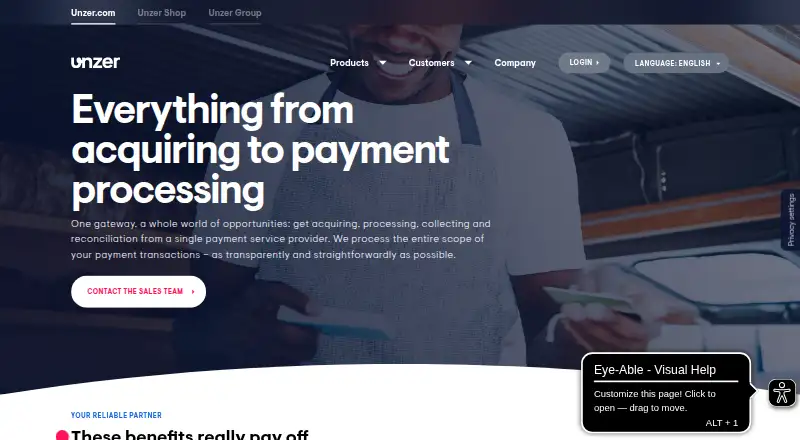 Unzer's website
