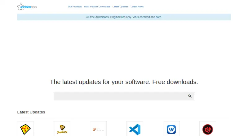 The UpdateStar Premium Edition homepage