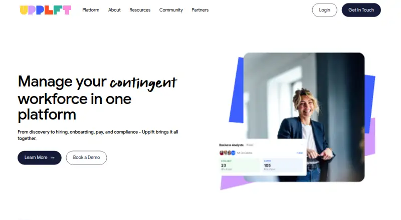 Upplft's website