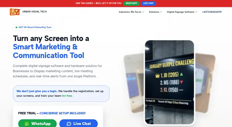 Urban Visual Tech's website