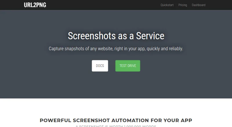 URL2PNG's website