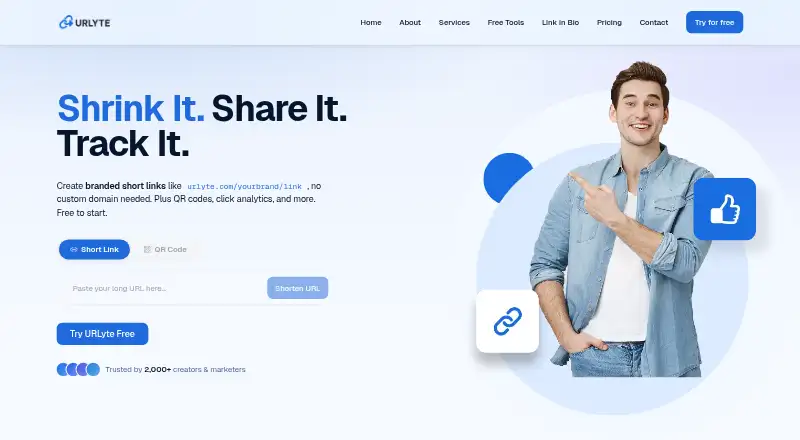 URLyte's website