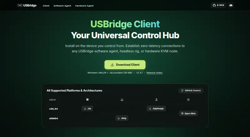 USBridge Remote's website