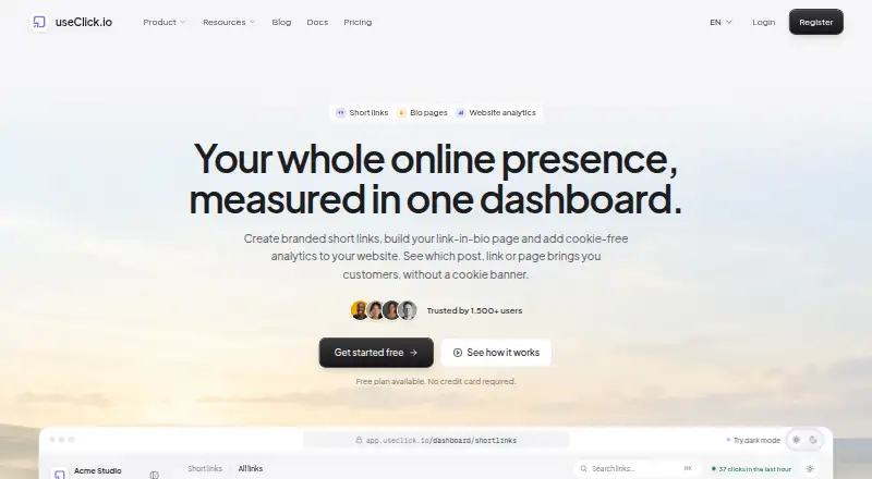 UseClick's website