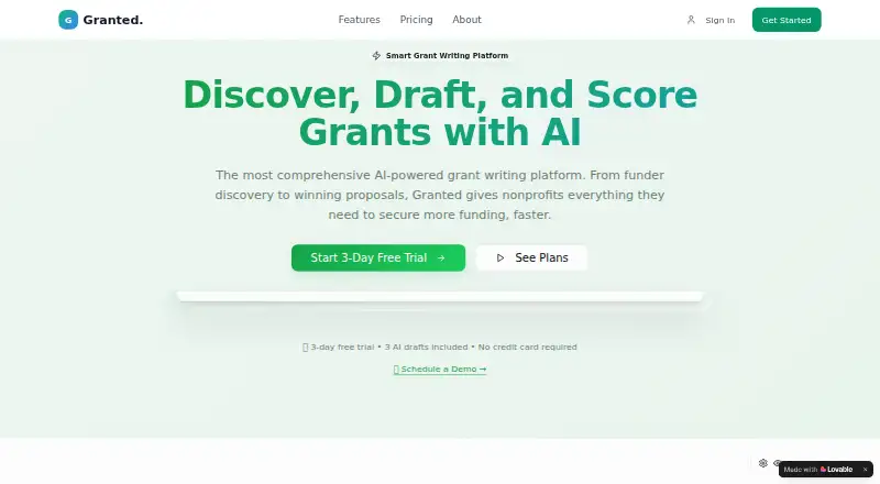 Granted's website