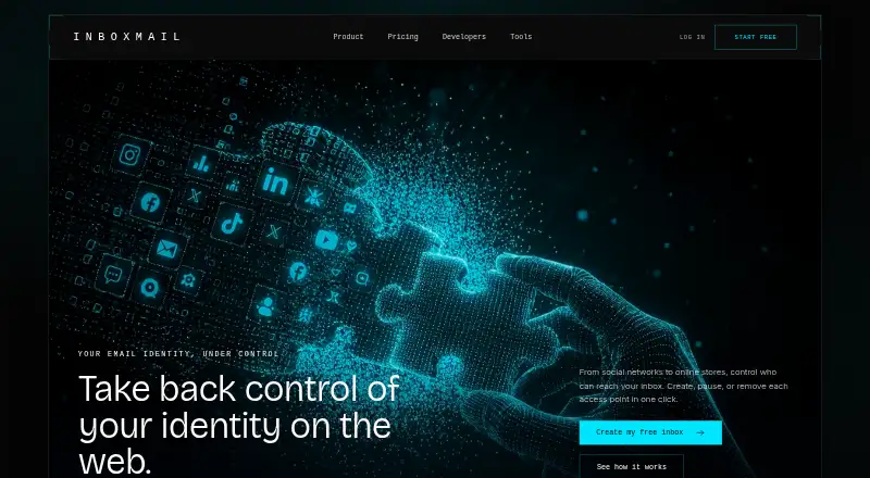 InboxMail's website