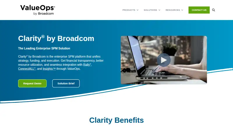 Clarity by Broadcom's website