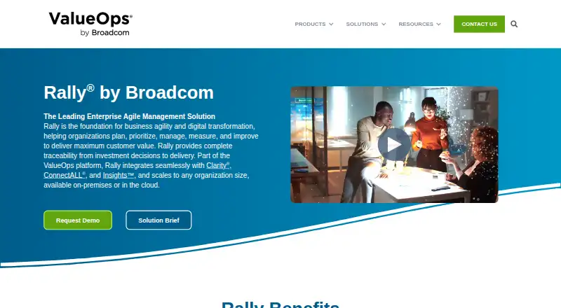 Rally's website