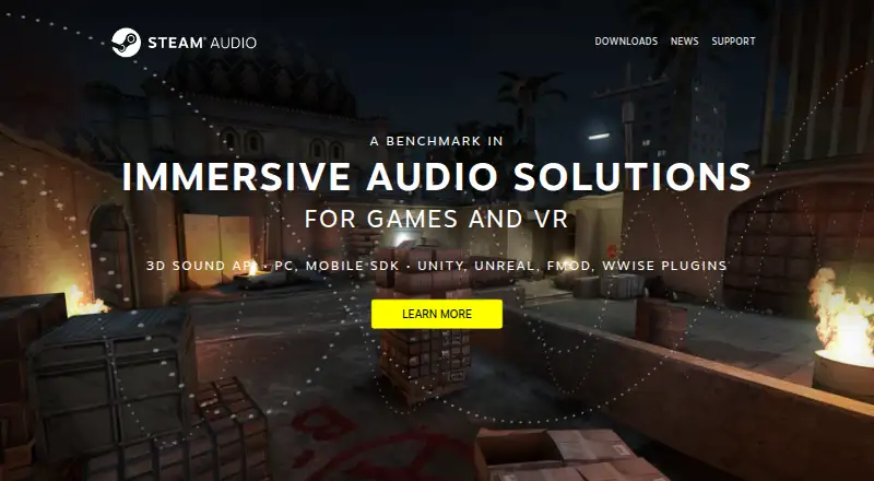 Steam Audio SDK's website