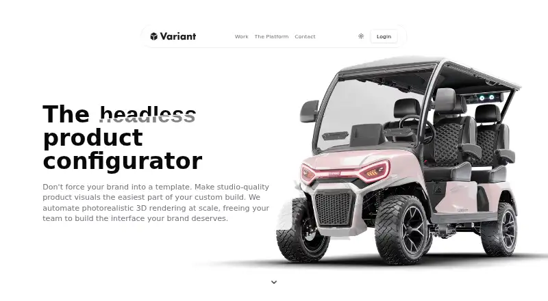 The Variant homepage