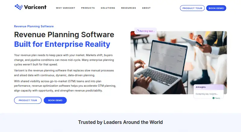 Varicent Revenue Planning's website