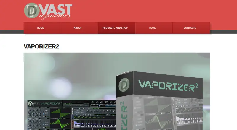 Vaporizer 2's website