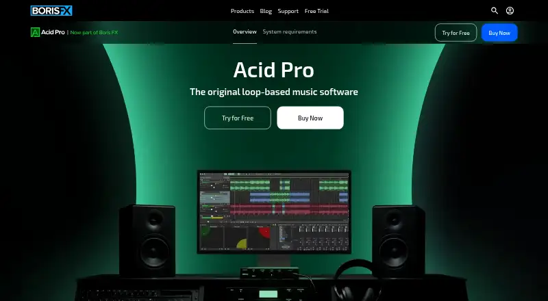 ACID Pro's website