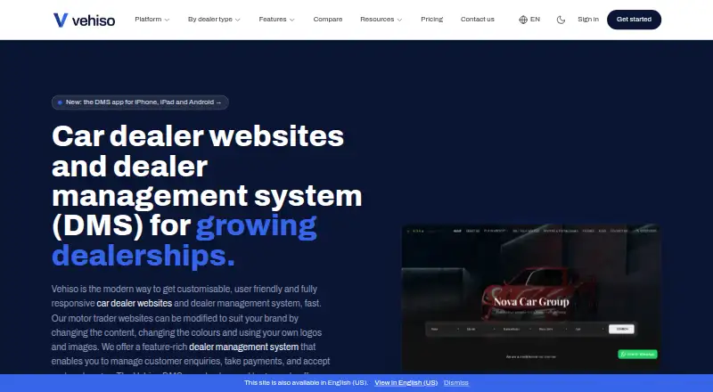Vehiso's website