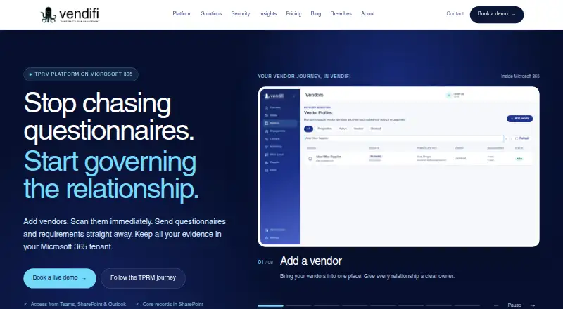 Vendifi's website