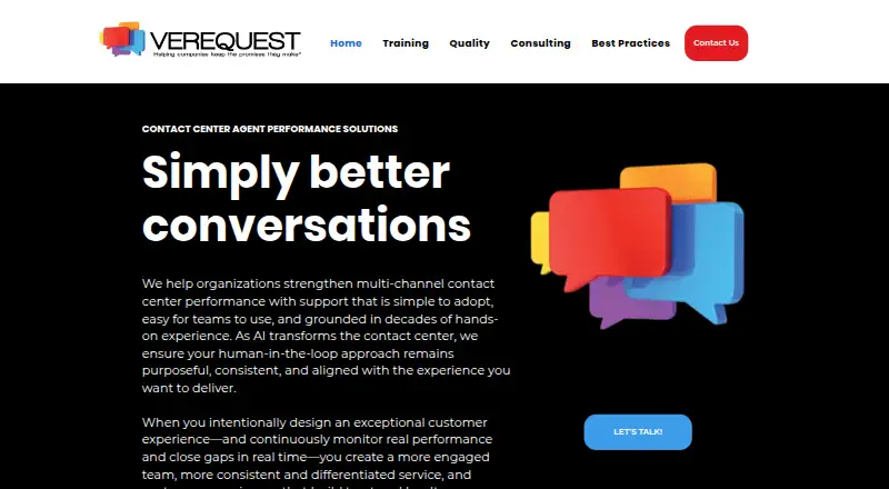 VereQuest VQ Online's website