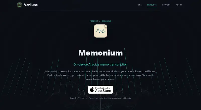 The Memonium homepage