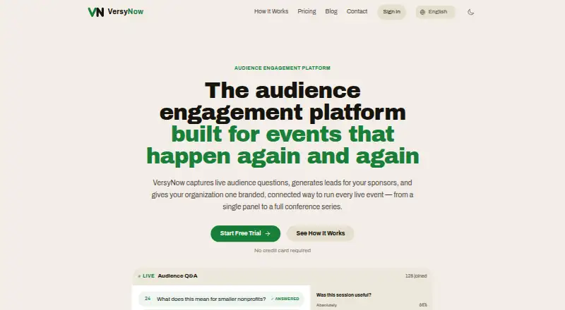 VersyNow's website