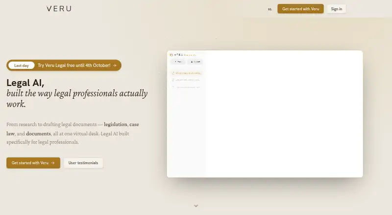 Veru's website