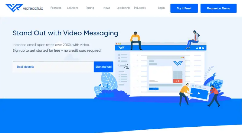 vidREACH's website