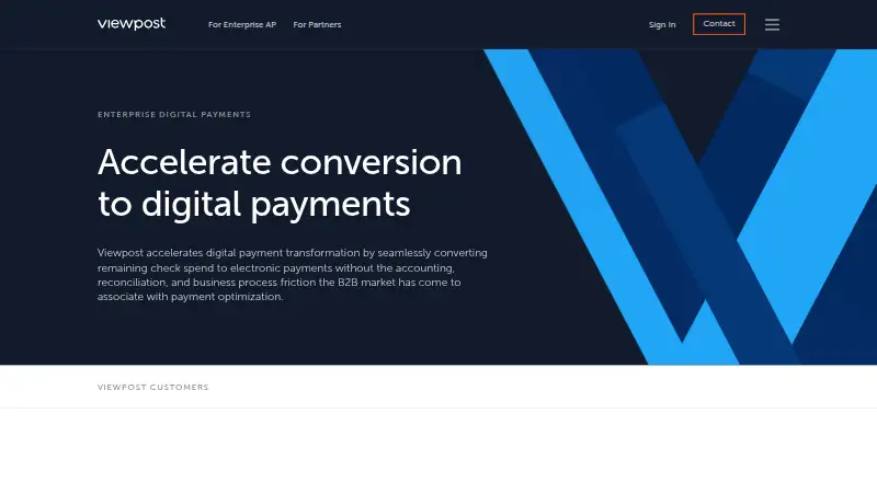 The Viewpost Invoice homepage