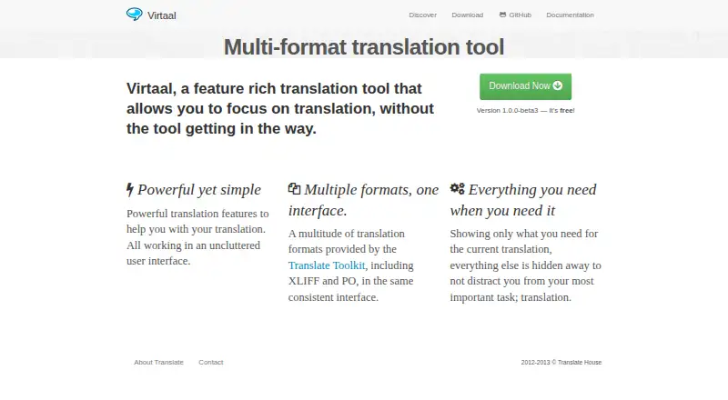 Virtaal's website