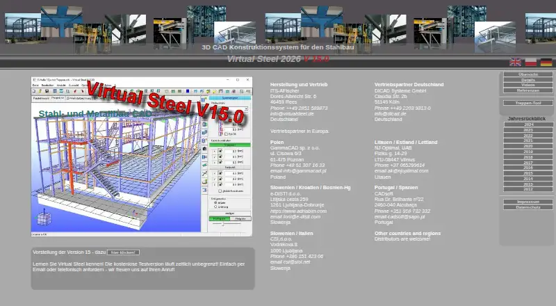 The Virtual Steel homepage