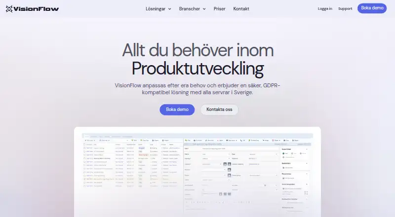 VisionProject's website