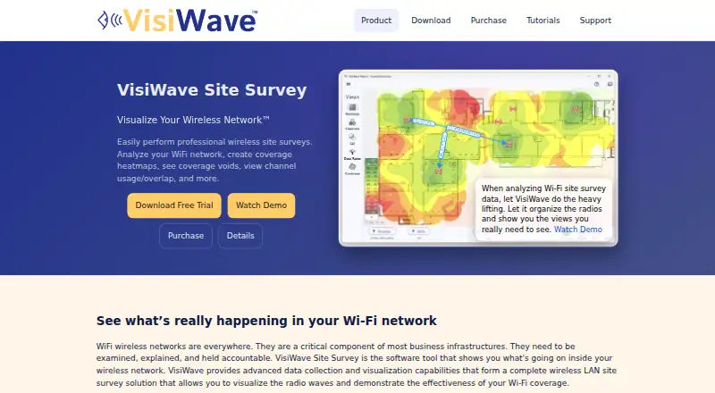VisiWave Site Survey's website