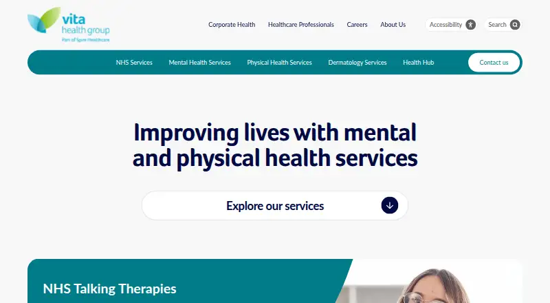 Vita Health Group EAP's website