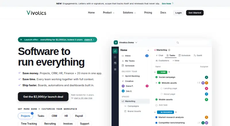 The Vivotics homepage