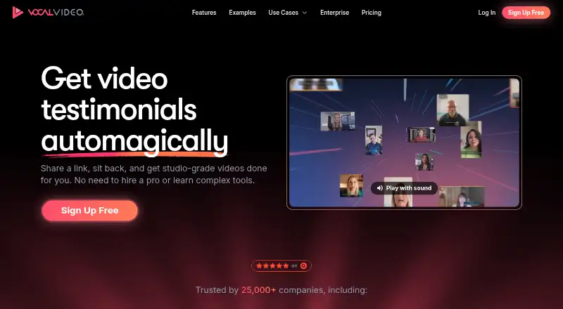 Vocal Video's website
