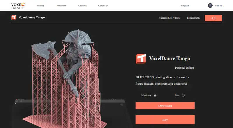 VoxelDance Tango's website