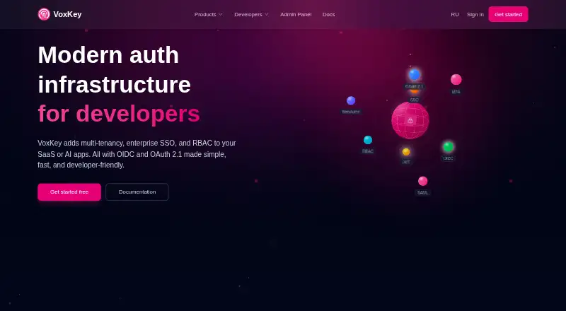 VoxKey's website