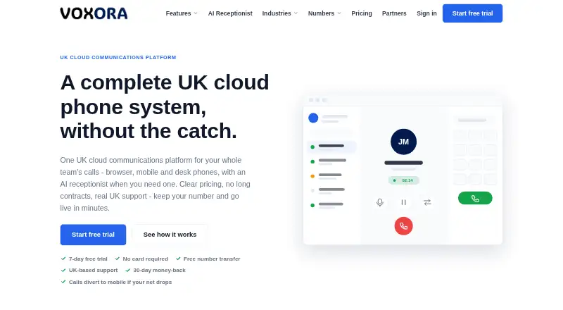 Voxora's website
