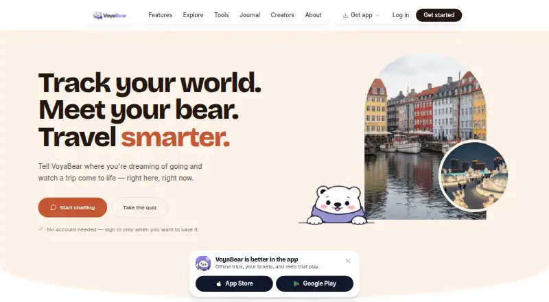 VoyaBear's website