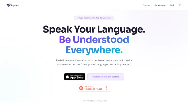 Voynex's website