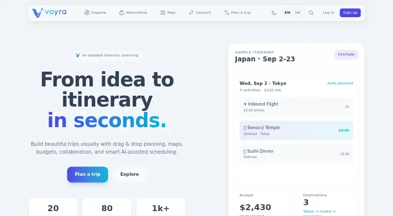 Voyra's website