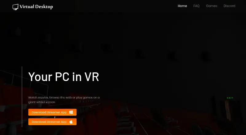 Virtual Desktop's website