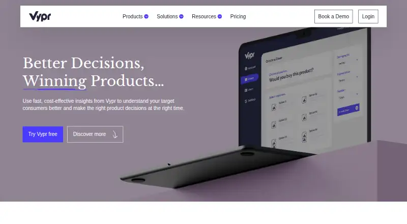 Vypr's website