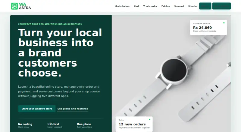The Waastra homepage